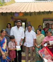 సర్పంచ్ సనత్ చోరవతో అంగన్వాడీకి పునర్నిర్మాణం